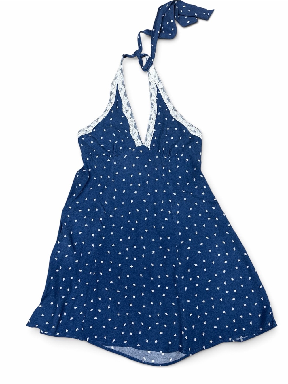 Blue and white Halter Dress